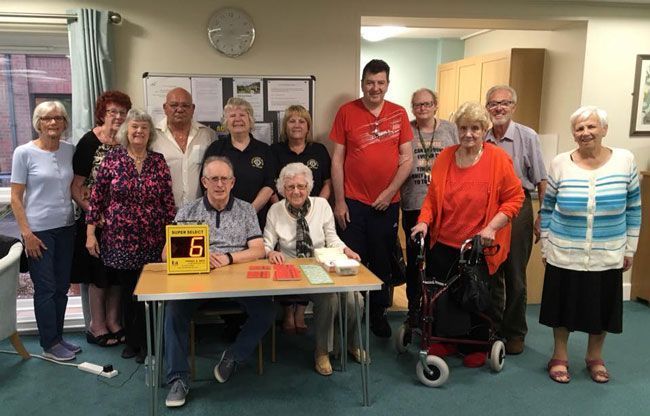 Maltby (Rother Valley Lions donate to Chindit Court, Dinnington