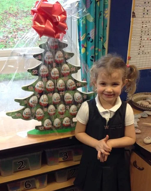 The winner of our Advent Tree raffle at Anston Hillcrest Primary School. Well done, and thank you to the school for fundraising for Maltby Rother Valley Lions.