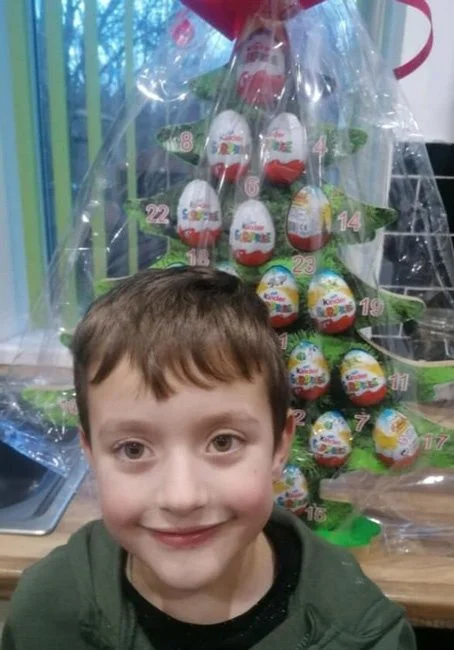 The winner of our Advent Tree raffle at St. Josephs Catholic Primary School, Dinnington. Well done, and thank you to the school for fundraising for Maltby Rother Valley Lions. A message from Harley; “Thank you very much for being so kind”
