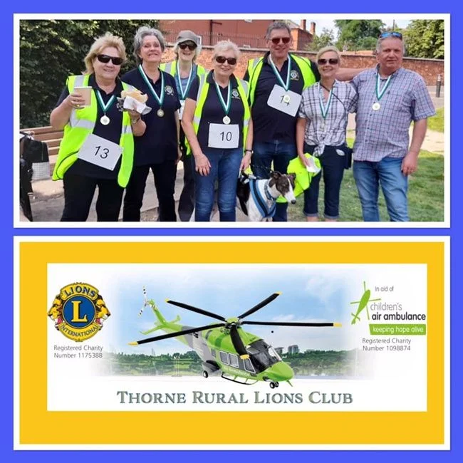 MRVL join Thorne Rural Lions Club on Charity Walk