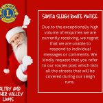 Annual Santa Sleigh Runs by Maltby and Rother Valley Lions!